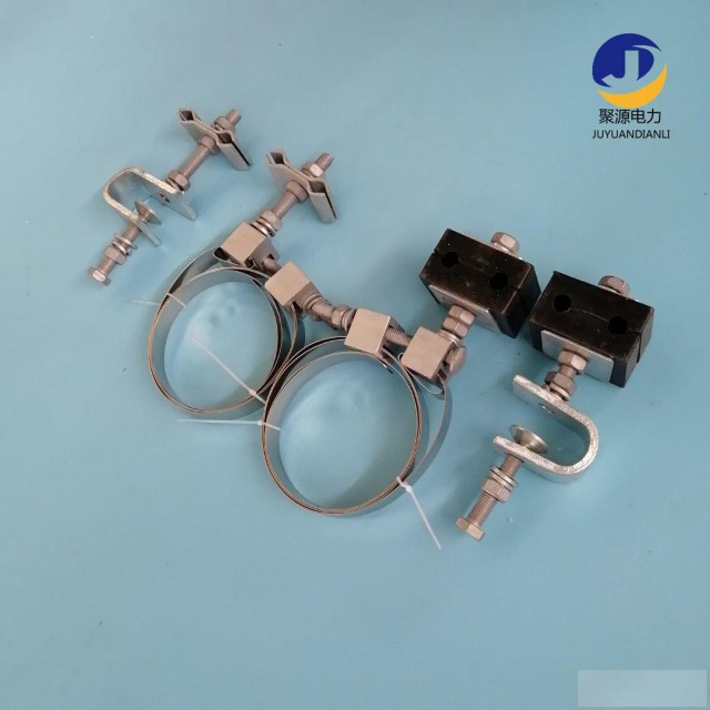 opgw/adss光缆引下线夹杆用固定金具镂空钢带型