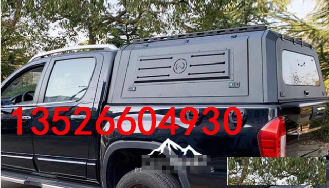 黄海n3/N2/N1皮卡车后箱盖三开门锰钢货箱高盖改装