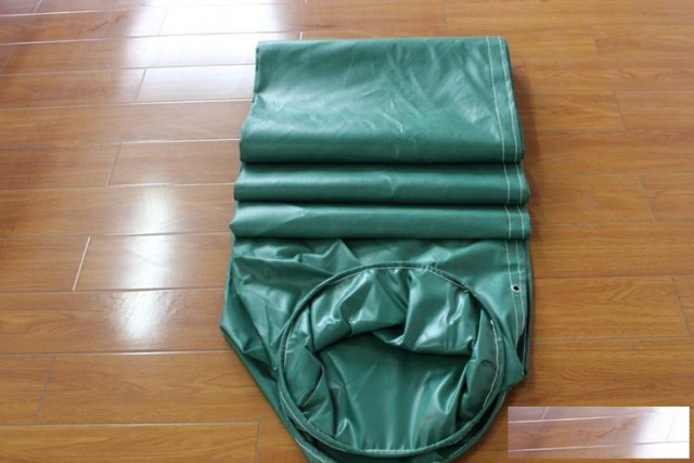 矿用涂覆布材质负压风筒1000mm带钢圈稳固支撑不变形