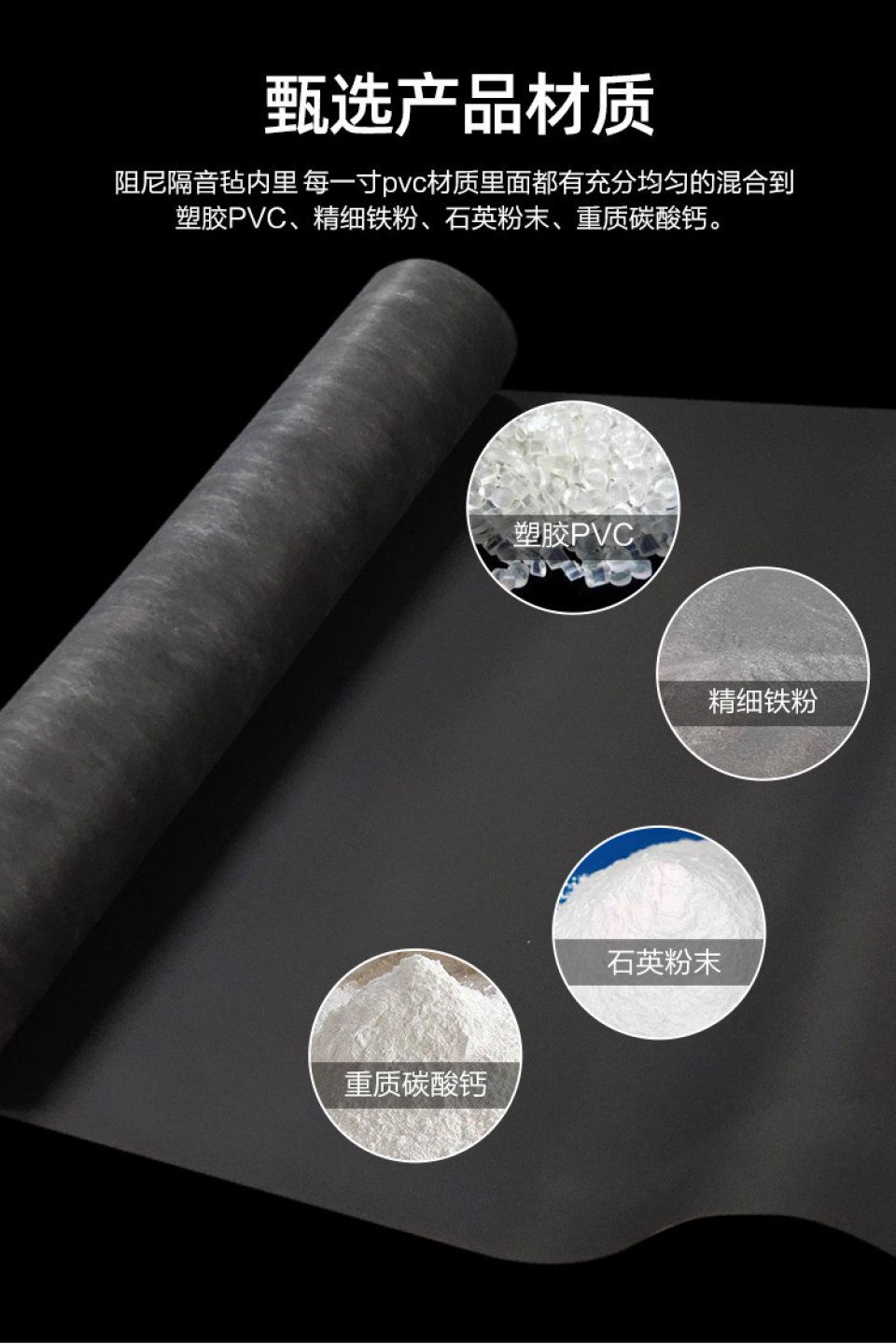 隔音毡墙体吸音棉室内家用地面消音棉防噪音隔音毯墙贴隔音材料