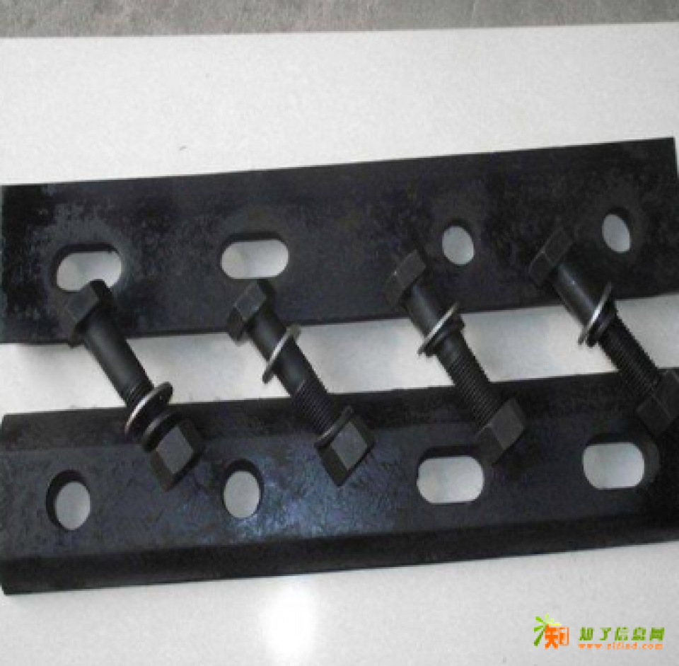 矿用异形道夹板24kg转30 钢轨加鱼尾板加螺栓简单三件套